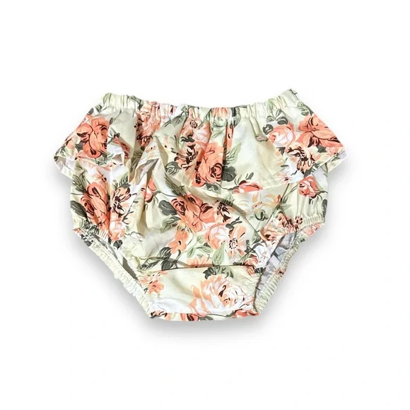 Floral Ruffle Diaper Cover - Picture 2 of 3